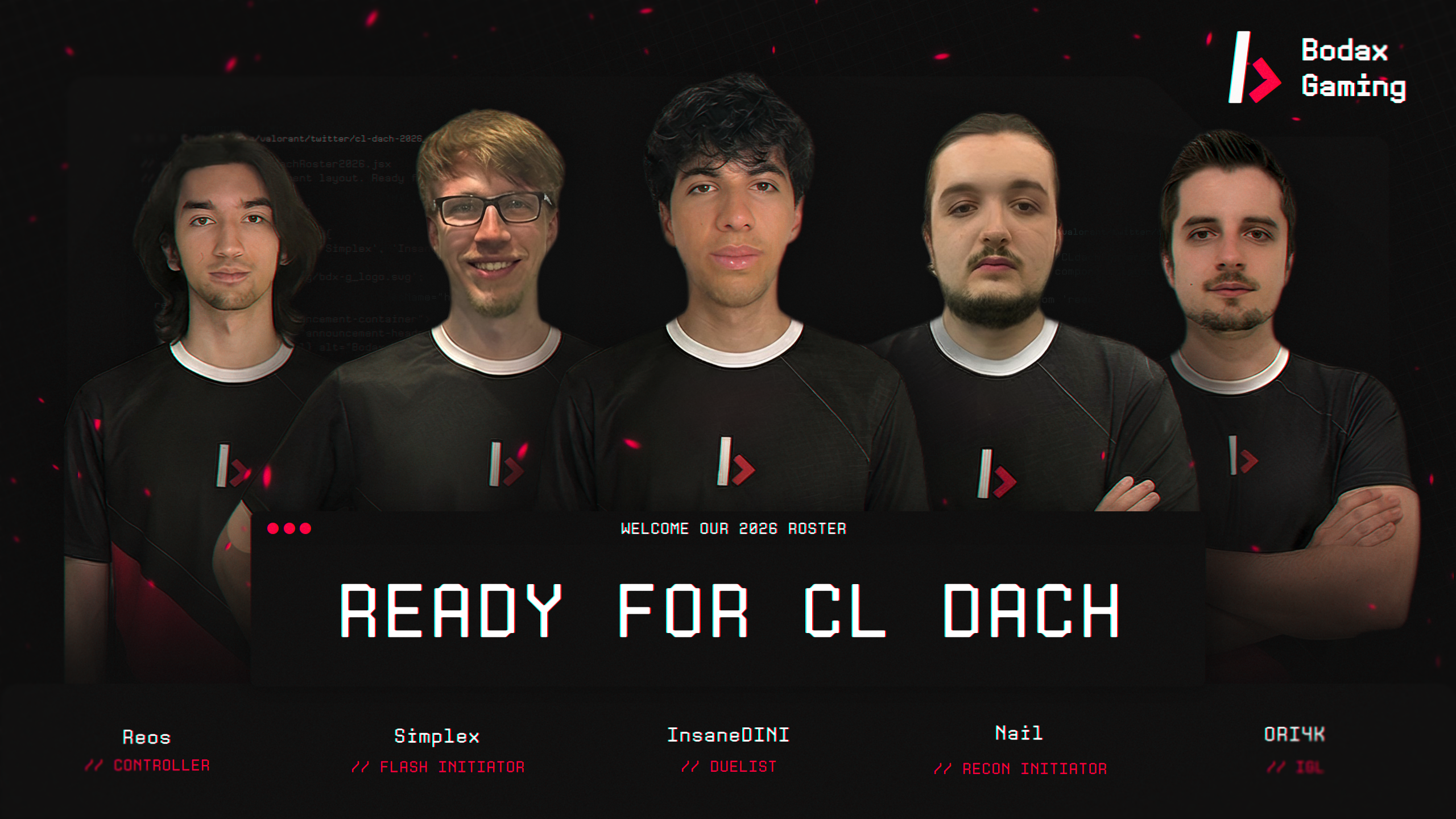 Bodax Gaming welcome post design